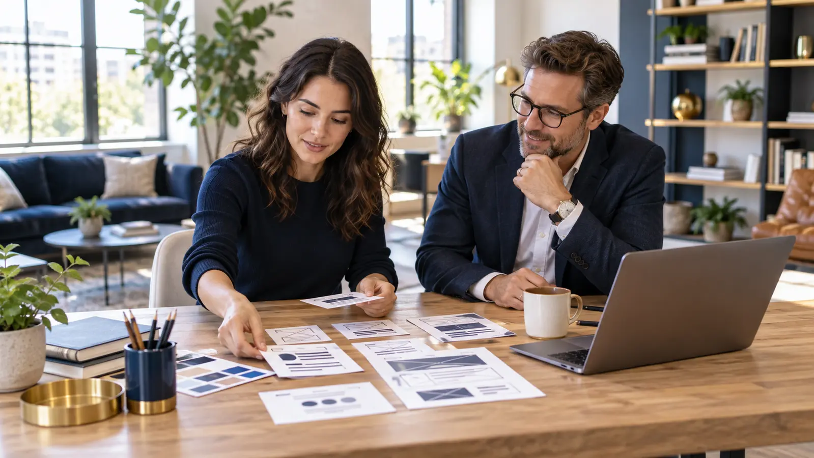 Modern website design planning